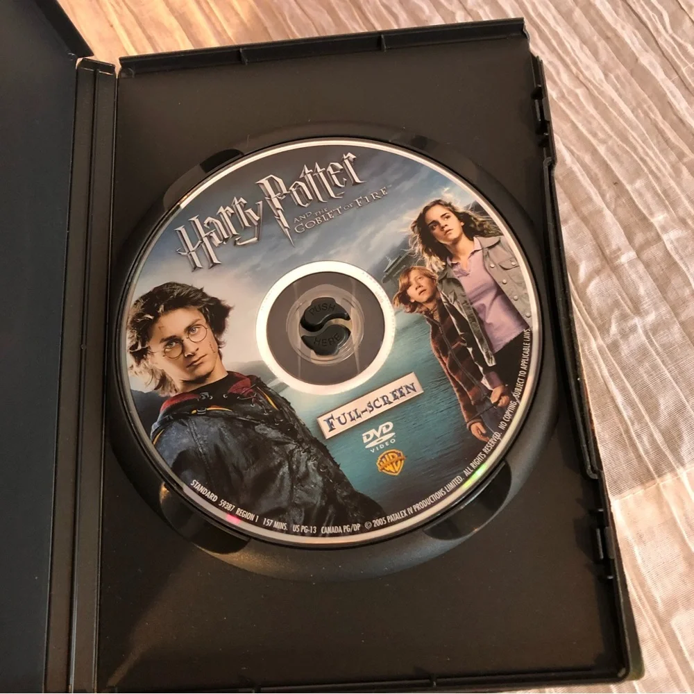 HARRY POTTER Goblet of Fire book # 4 paperback & dvd
